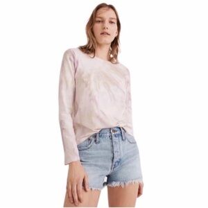 MADEWELL Long Sleeve Tee Size Medium Tie Dye 100% Cotton Northside Vintage